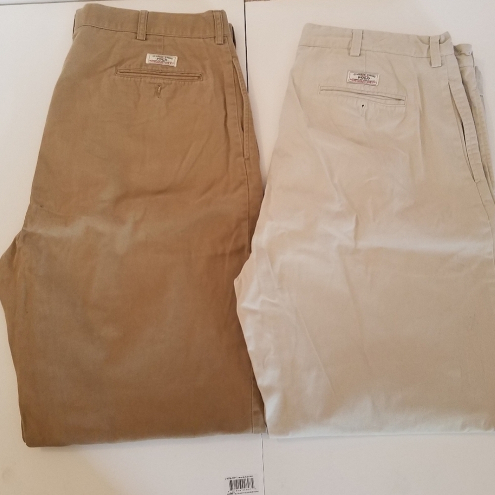 Bundle Of 2 Ralph Lauren Polo Classic Chino Pants